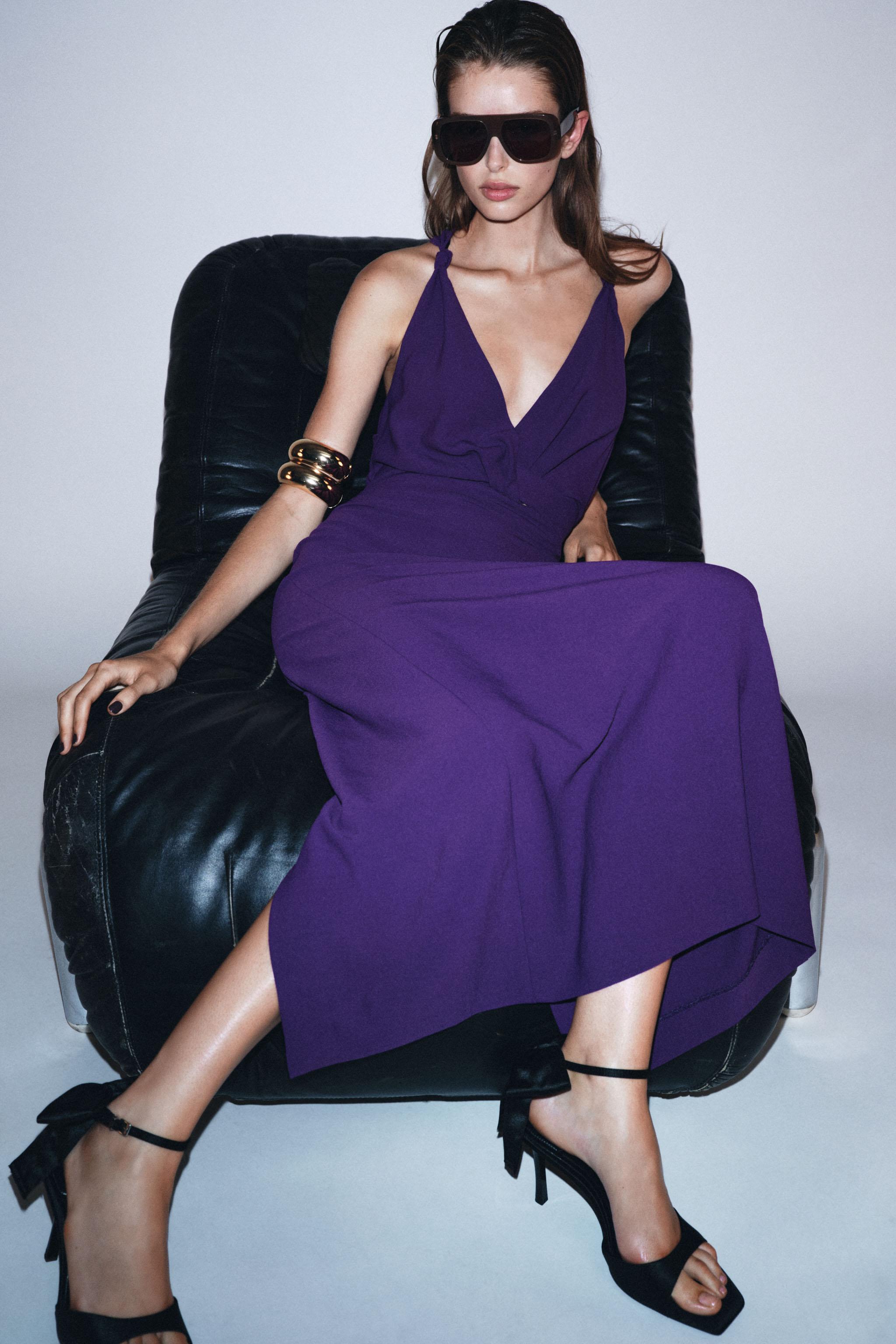 KNOTTED HARDWARE MIDI DRESS